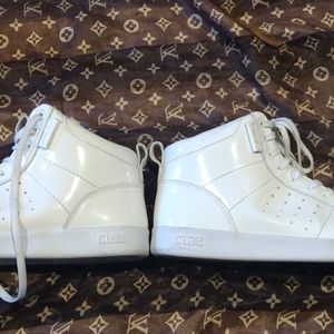 CLAE HIGH TOP WHITE SNEAKERS CLASSICS